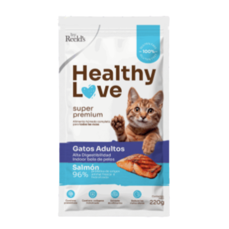Healthy Love Gatos Adultos Salmón x 100 Gramos