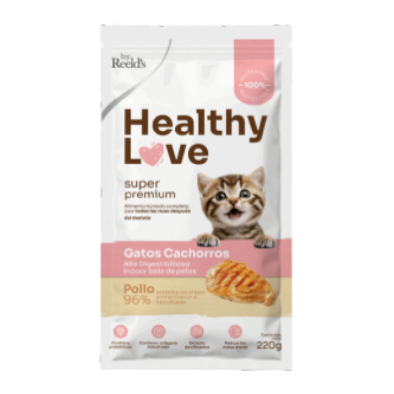 Healthy Love Gatos Cachorros x 220 Gramos.