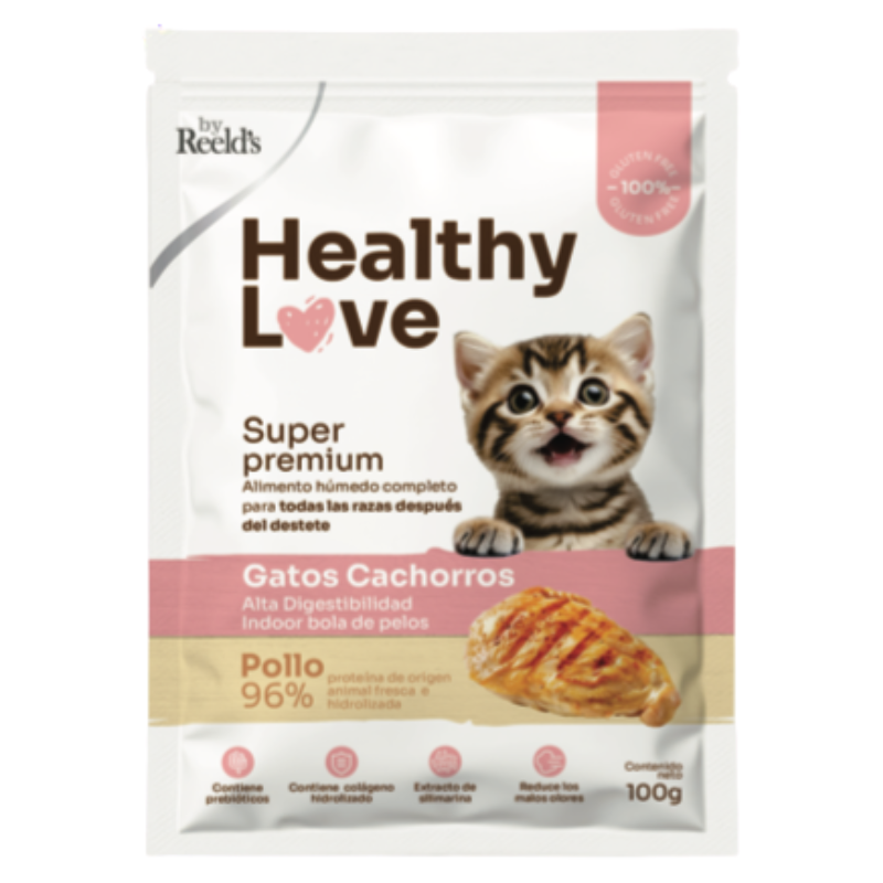Healthy Love Gatos Cachorros x 100 Gramos.