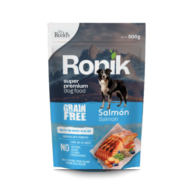 Ronik Grain Free Salmón Sobre x 500 gramos.