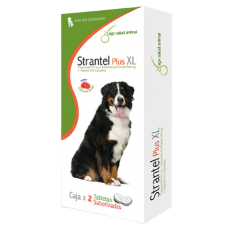 Strantel Plus XL Caja x 2 tabletas