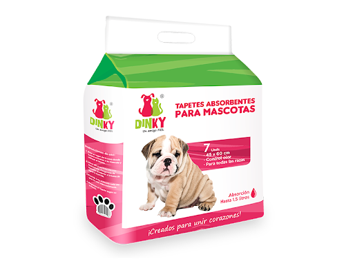 Tapetes Dinky Absorbente Para Mascotas Paquete x 7 Unidades